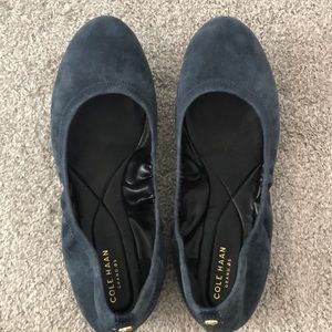 Cole Haan Blue Suede Flats Size 9